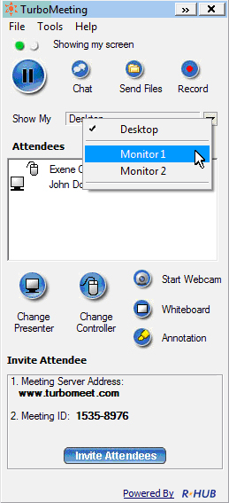 select multiple monitor