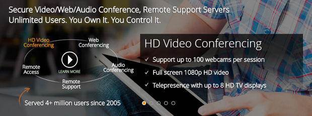 R-HUB Web/Video/Audio Conferencing, Live Streaming and Remote Support Servers