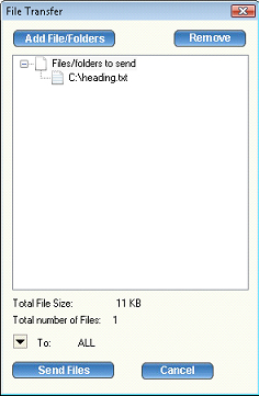 file transfer dialog