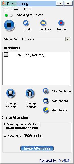 web meeting screen